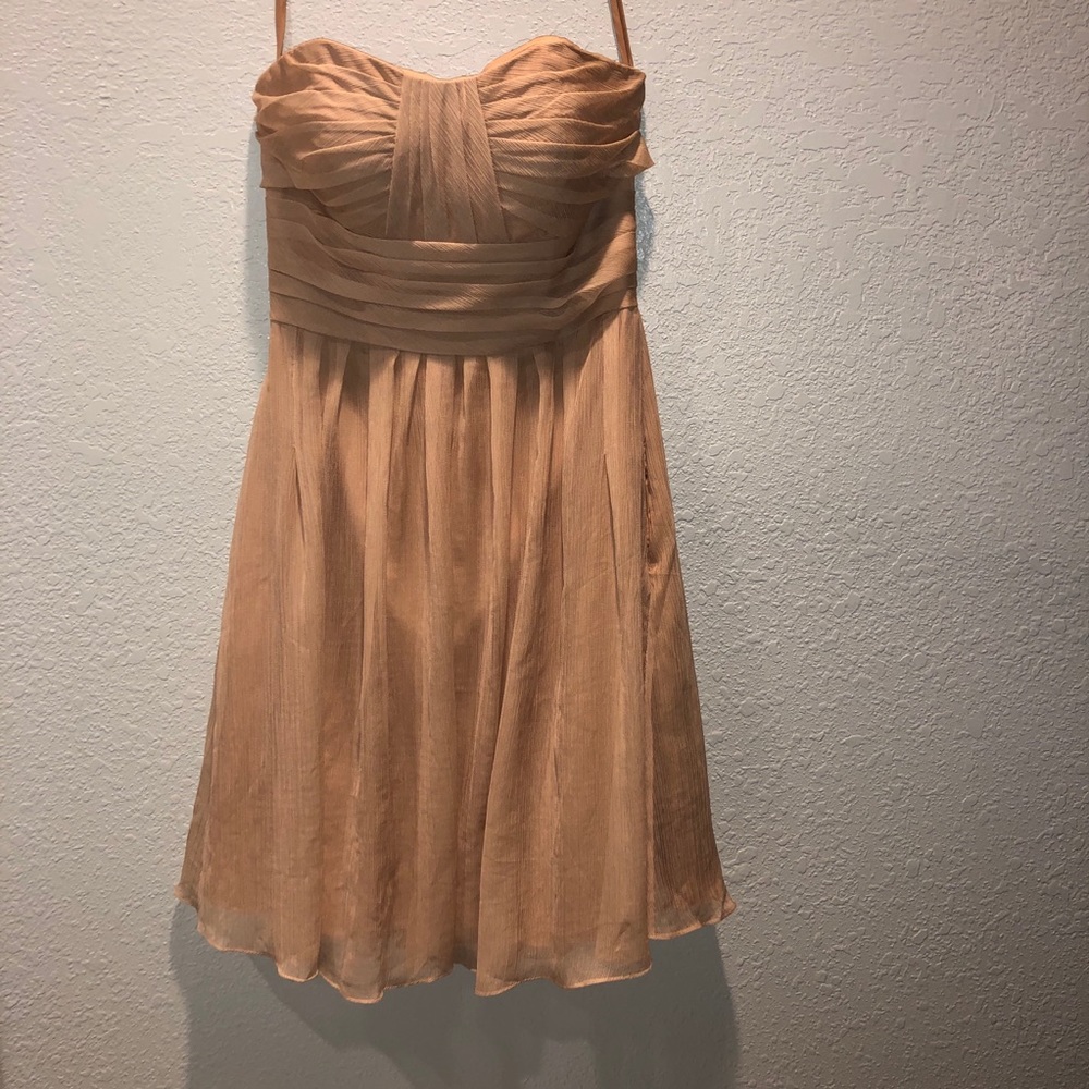 Formal/Prom/Bridesmaid pleated strapless size 6